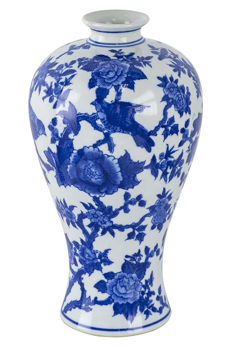 Ren Bird Vase, Main, color, BLUE