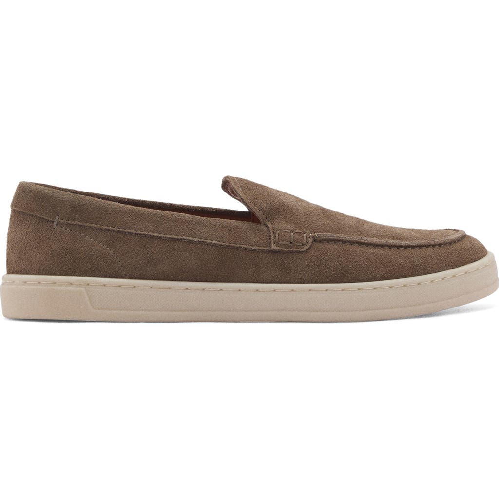 Mango Suede Loafer In Brown