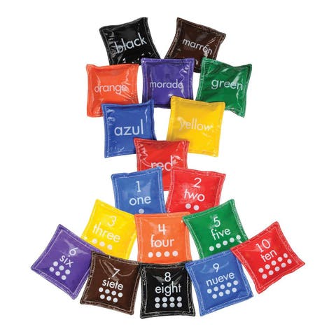 Bilingual Color and Number Beanbags