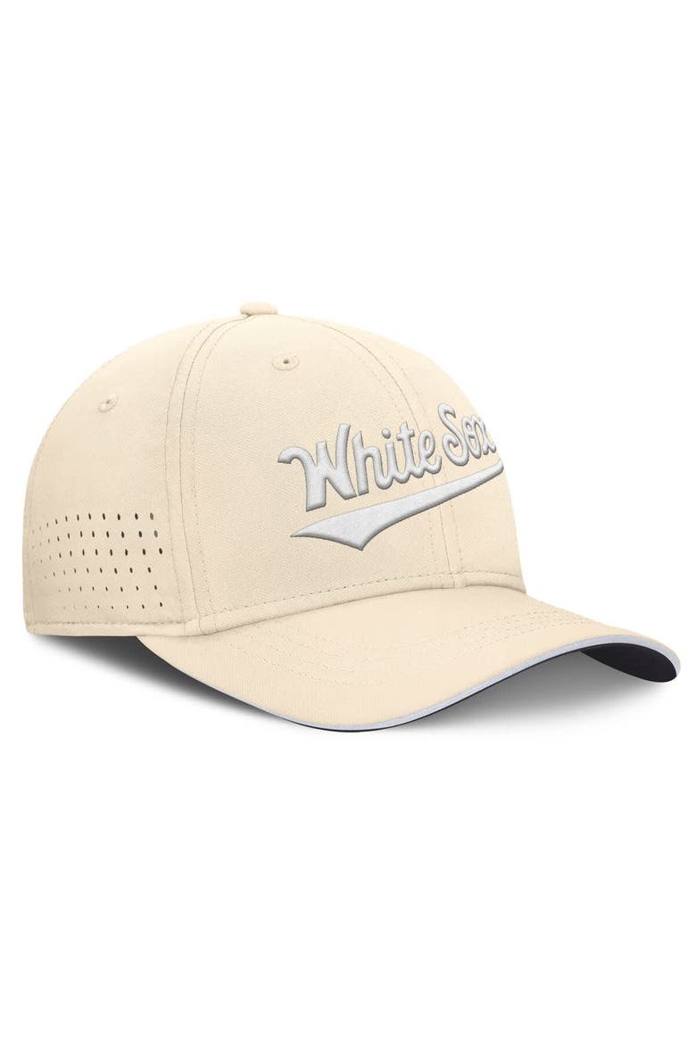 Men's Nike  Cream Chicago White Sox Rise Performance Flex Hat, Alternate, color, Cream