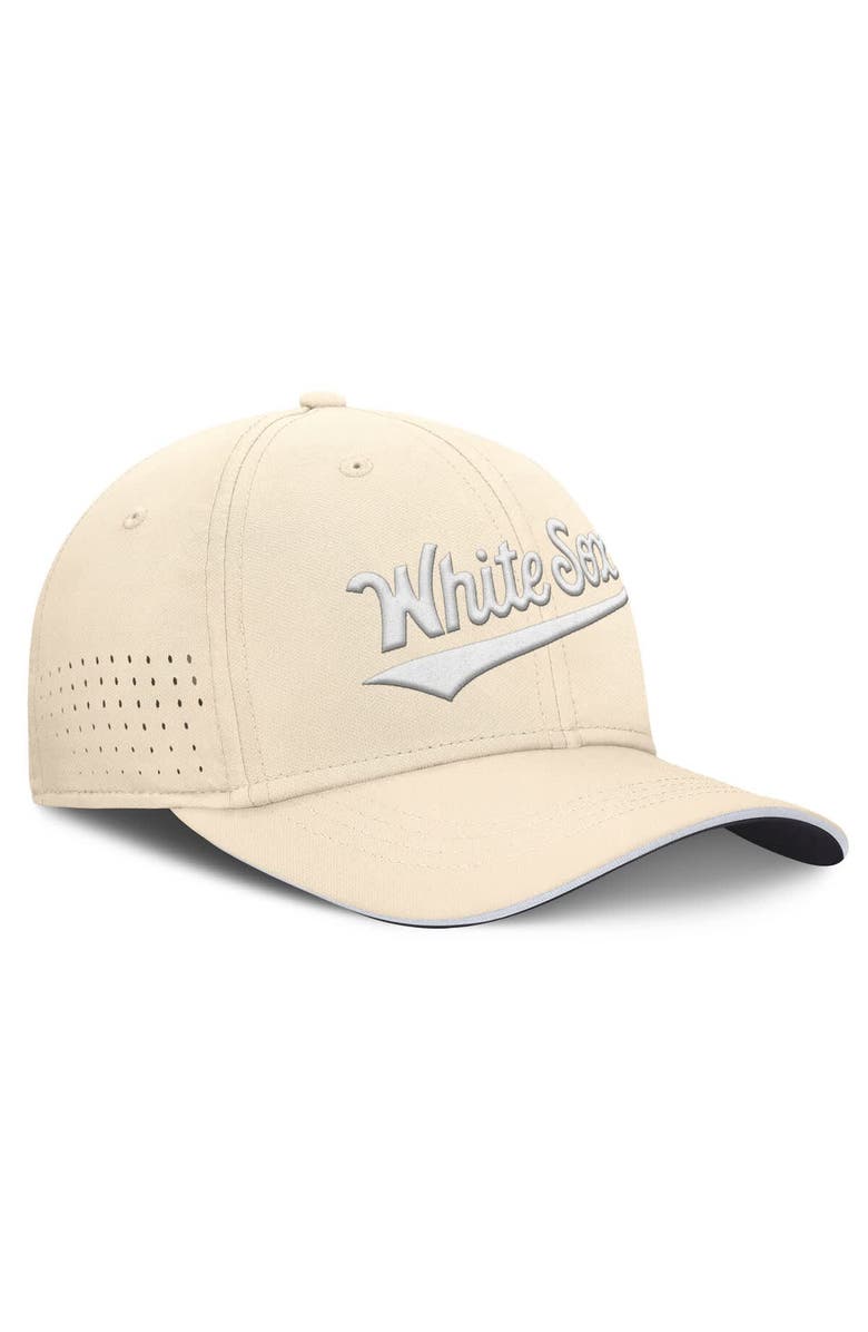 Nike Men's Nike  Cream Chicago White Sox Rise Performance Flex Hat, Alternate, color, Cream