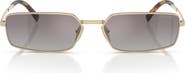 Prada 59mm Rectangular Sunglasses