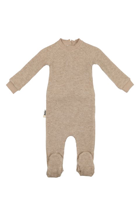 Shimmer Waffle Knit Footie (Baby)