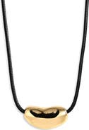 NORDSTROM RACK Nugget Pendant Cord Necklace