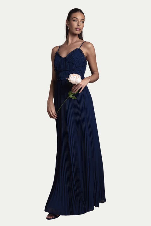 Bridesmaid Dress With Ruffle Detail