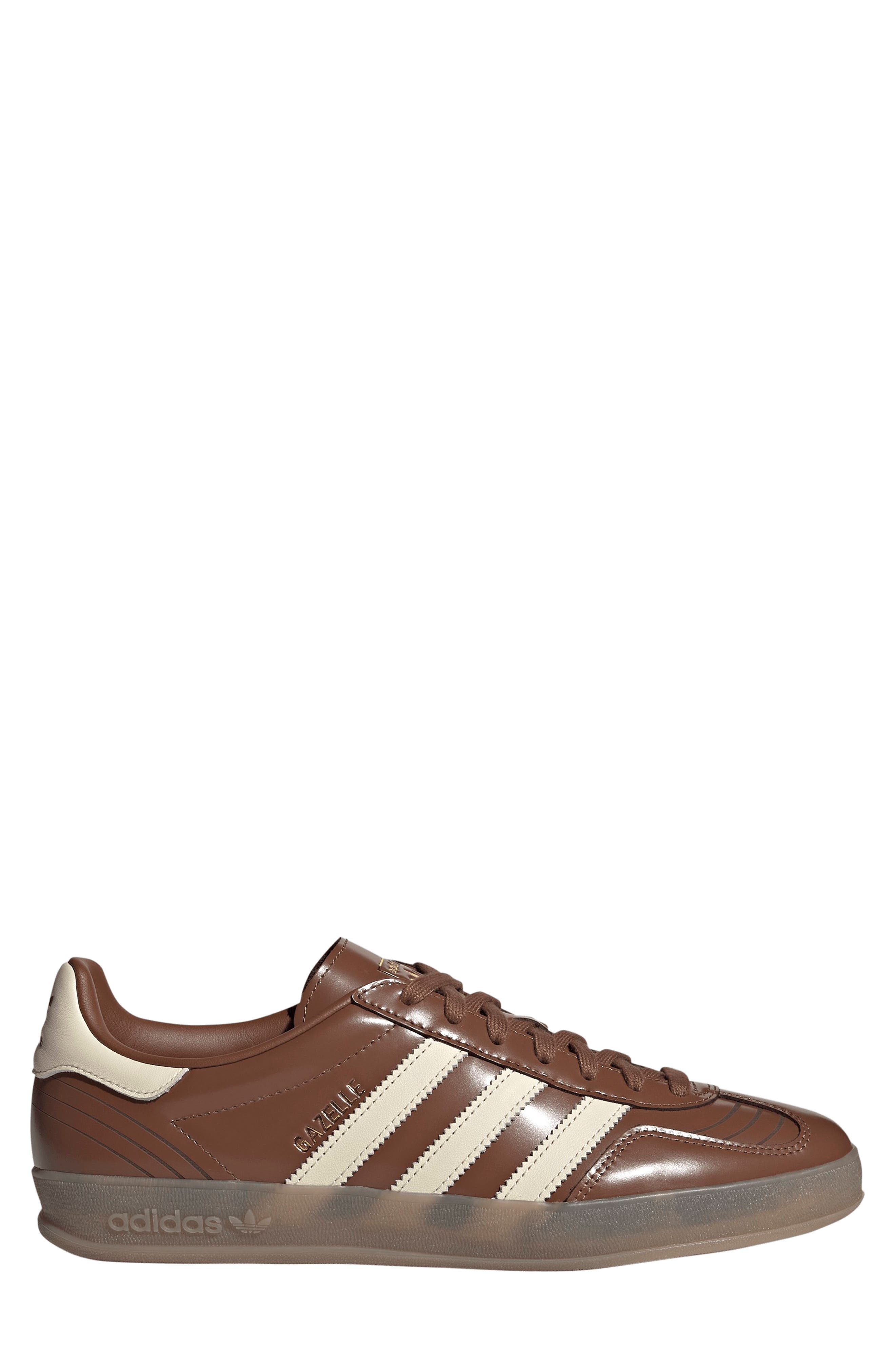 adidas Gazelle Indoor Sneaker, Alternate, color, Brown/ Wonder White/ Gum5