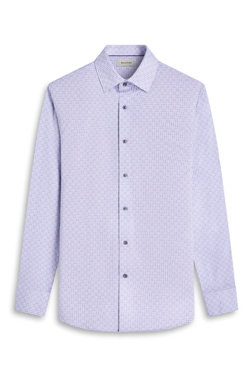 Bugatchi Jules Ooohcotton® Grid Button-up Shirt In Blue