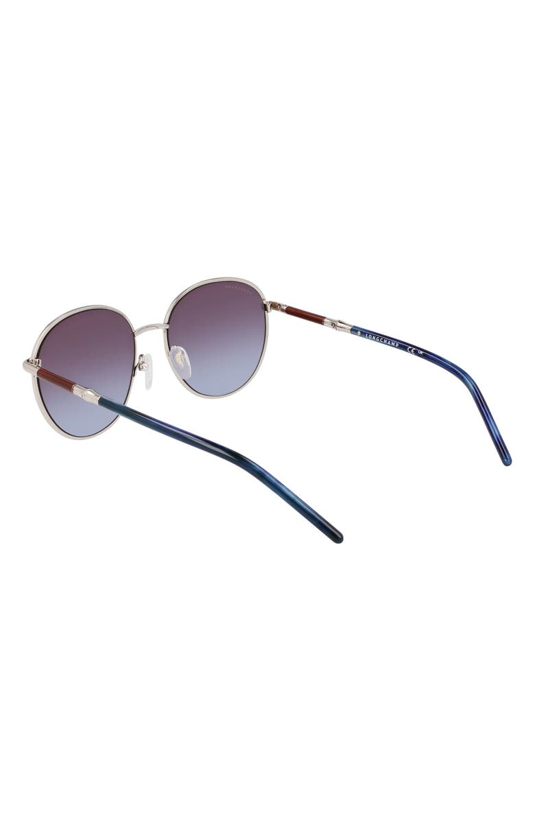Longchamp 53mm Gradient Round Sunglasses, Alternate, color, Gold