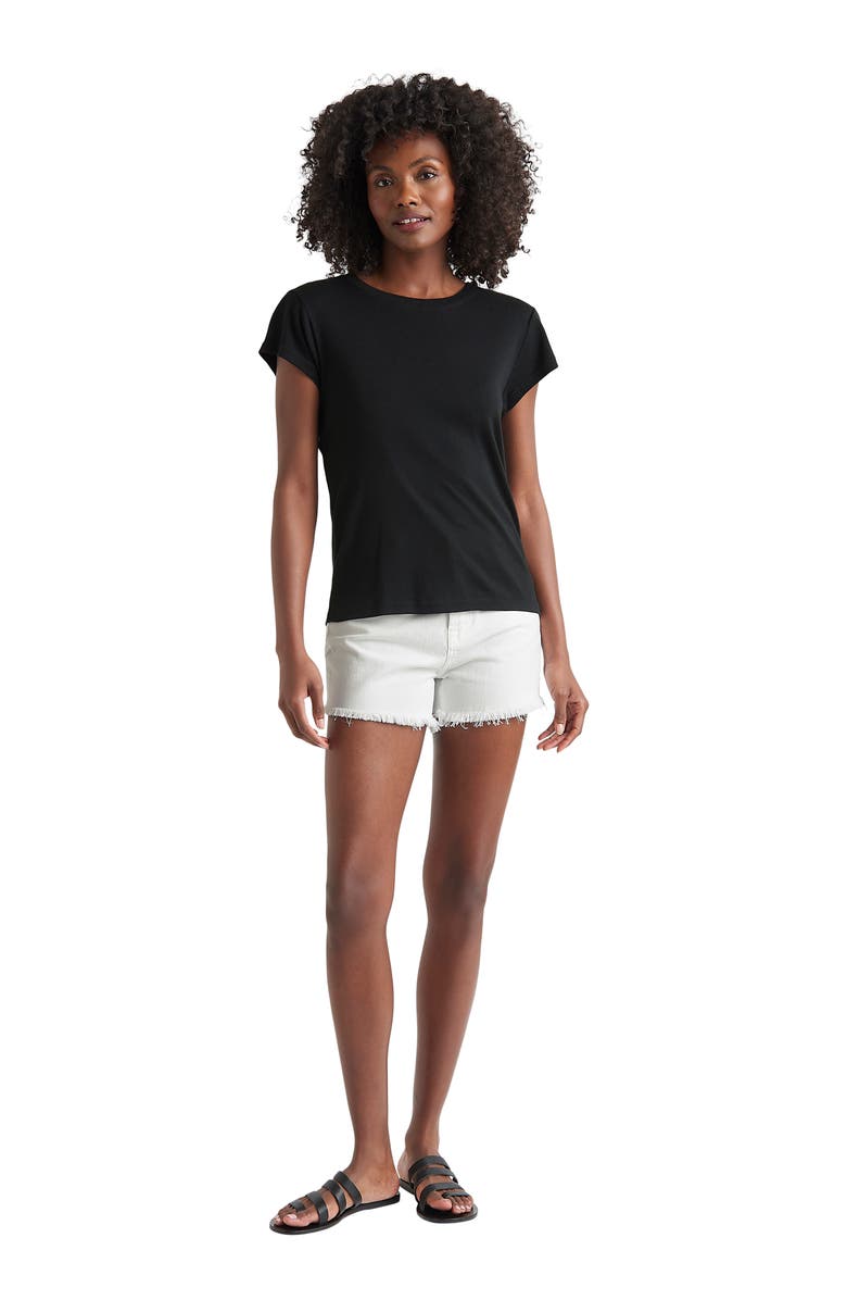 Splendid Faye Crewneck Tee, Alternate, color, Black