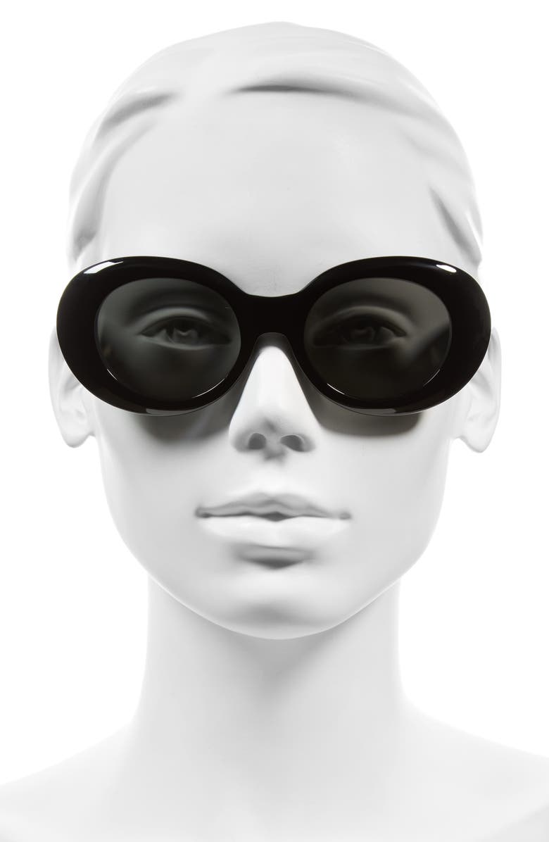 Acne Studios Mustang 47mm Oval Sunglasses, Alternate, color, 