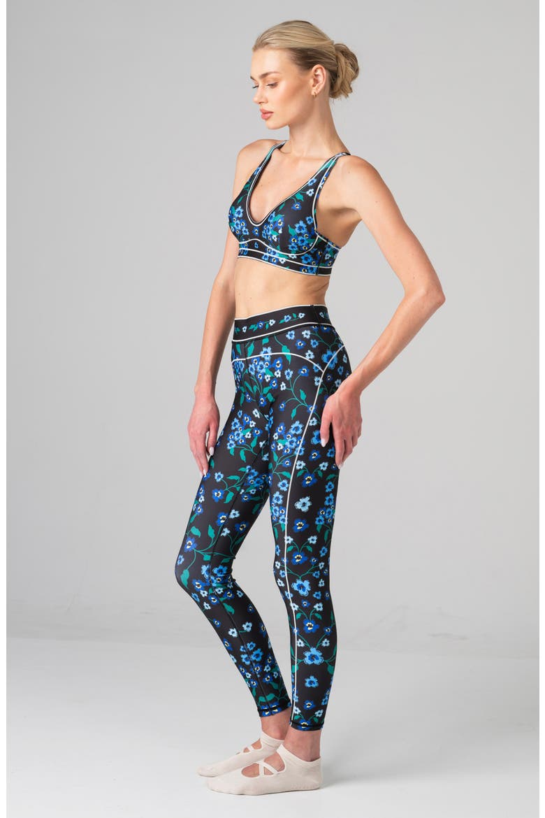 Garden Nocturne High-Waisted Leggings, Alternate, color, Black