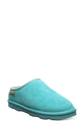Bearpaw Tabitha Genuine Shearling Lined Slipper In Green