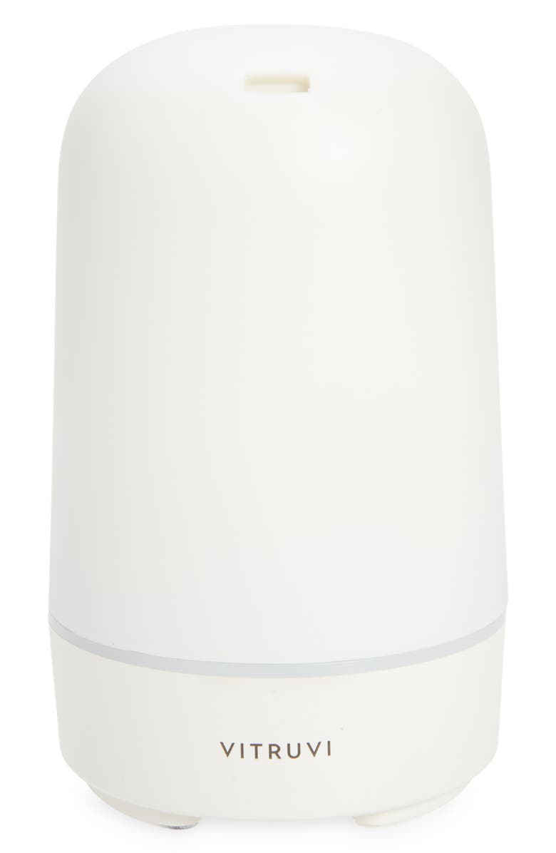 Vitruvi Glow Essential Oil Diffuser, Main, color, White