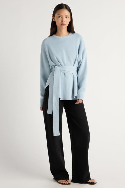 Nara Tie-Front Knit Sweater