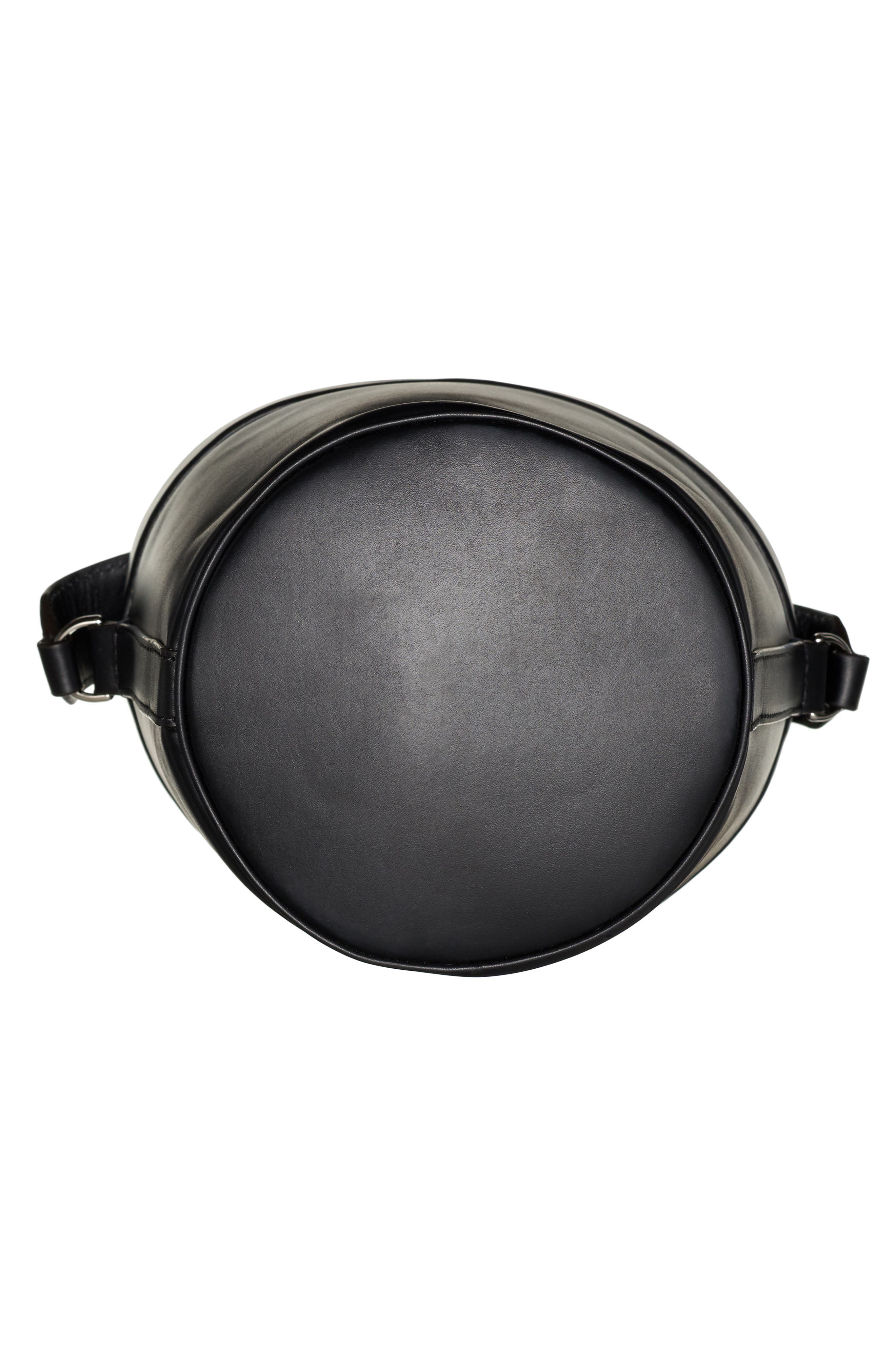 Moncler Seaux Seaux Leather Bucket Bag, Alternate, color, 