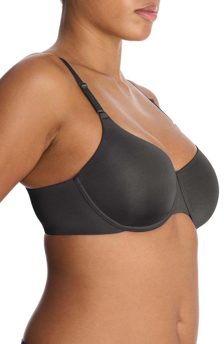 Natori Liquid Full Fit Balconette T-Shirt Bra, Alternate, color, Coal