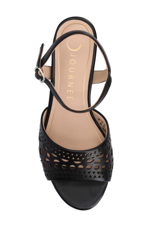 Shop Journee Collection Jessly Ankle Strap Sandal In Black Jessly