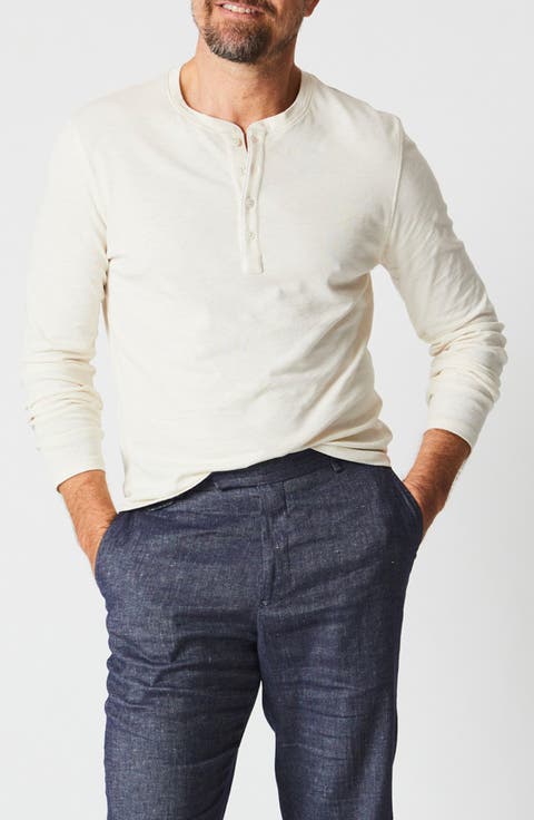 Long Sleeve Organic Pima Cotton Henley