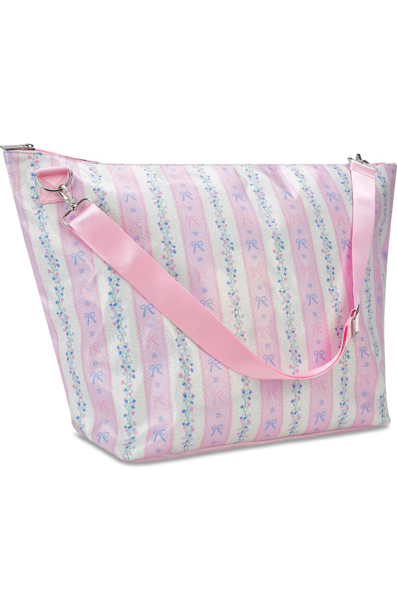 Iscream Kids' Floral Stripes Weekender Bag, Alternate, color, Pink Multi