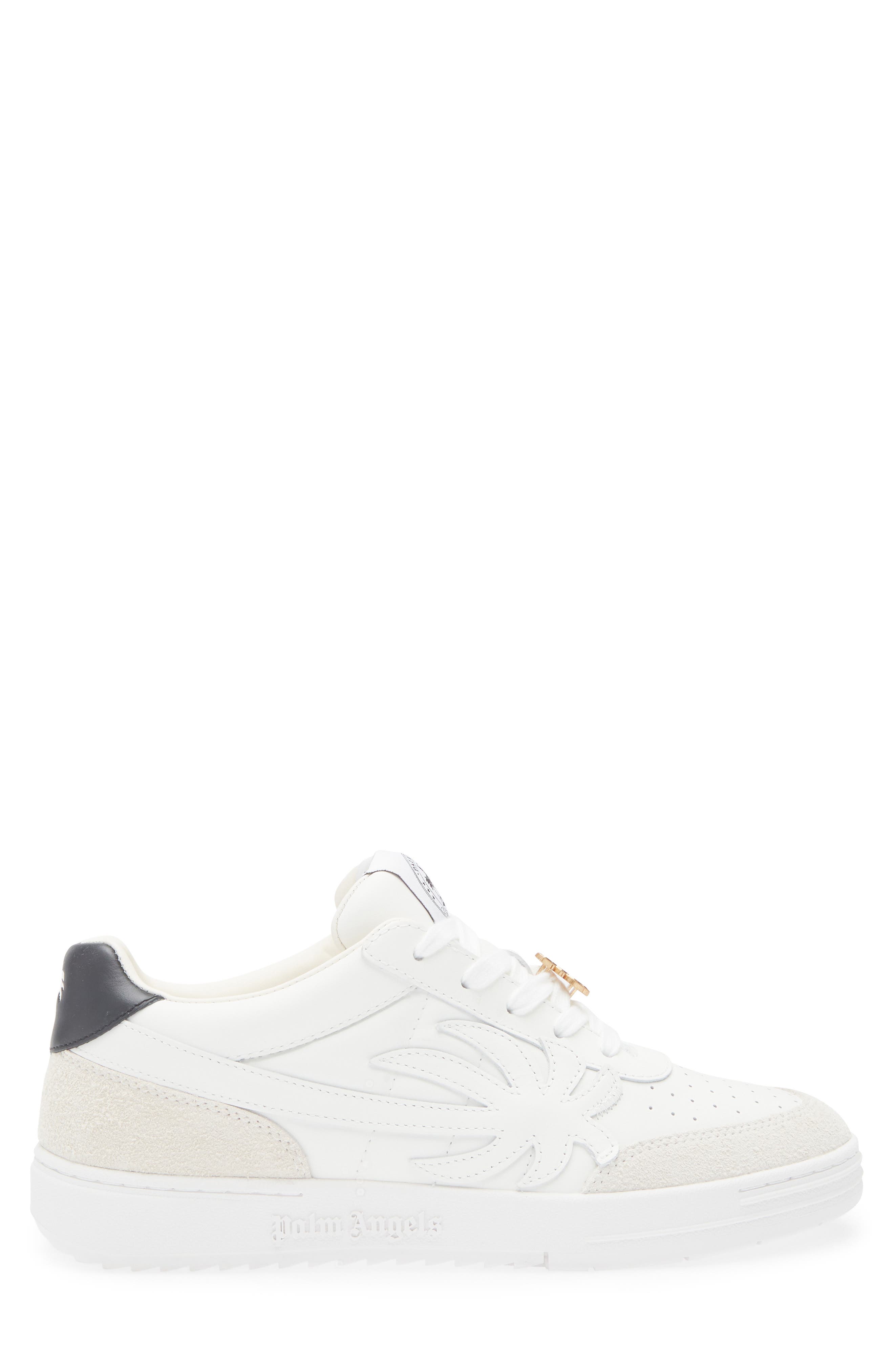 Palm Angels Palm Beach University Low Top Sneaker, Alternate, color, White White