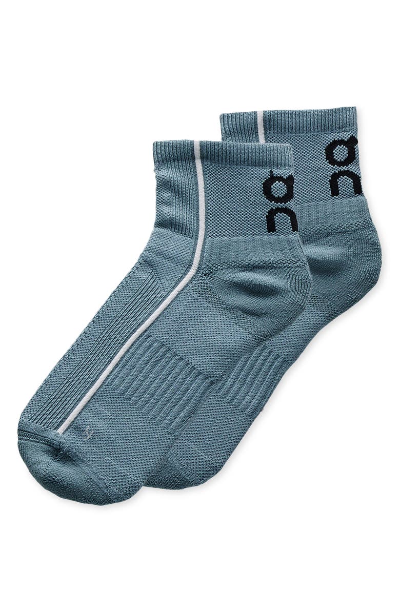 On Court Mid Socks, Main, color, Tide/ Ivory