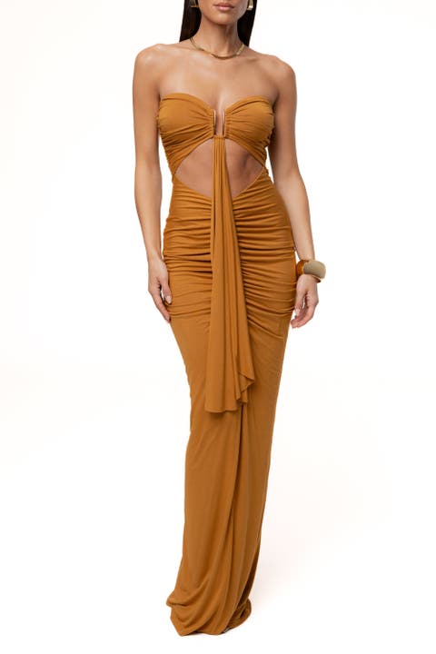 Atlantis Drape Maxi Dress