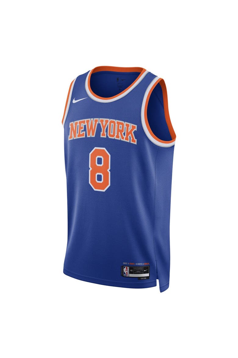 Unisex Nike OG Anunoby Blue New York Knicks Swingman Jersey - Icon Edition, Alternate, color, Blue