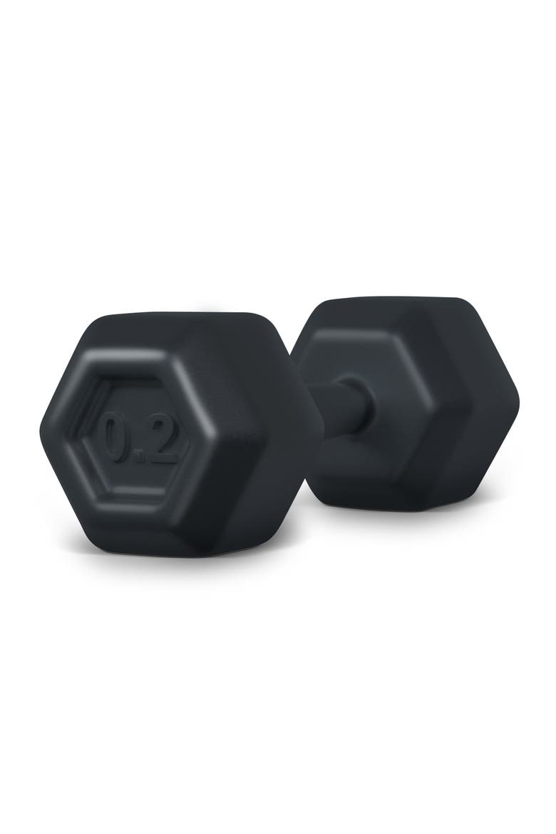 Buff Baby Barbell Rattle, Main, color, BLACK