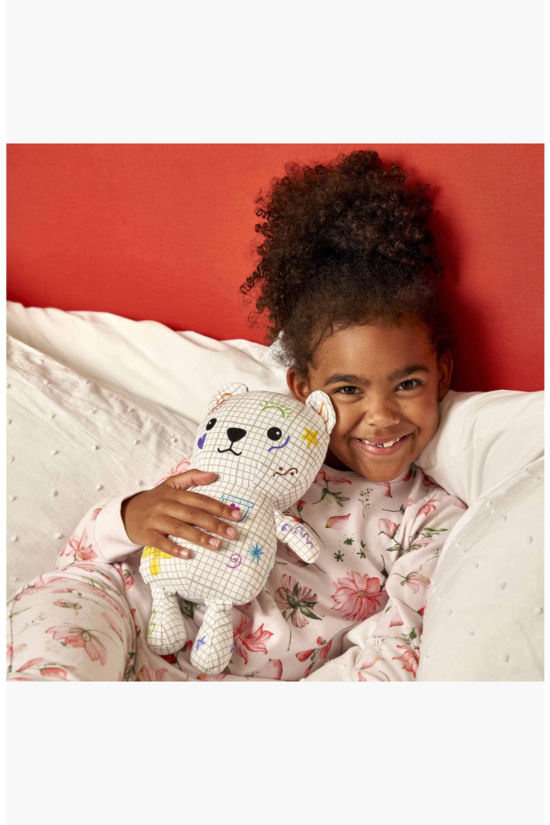Color-In & Doodle Artie Bear Teddy Bear, Alternate, color, White