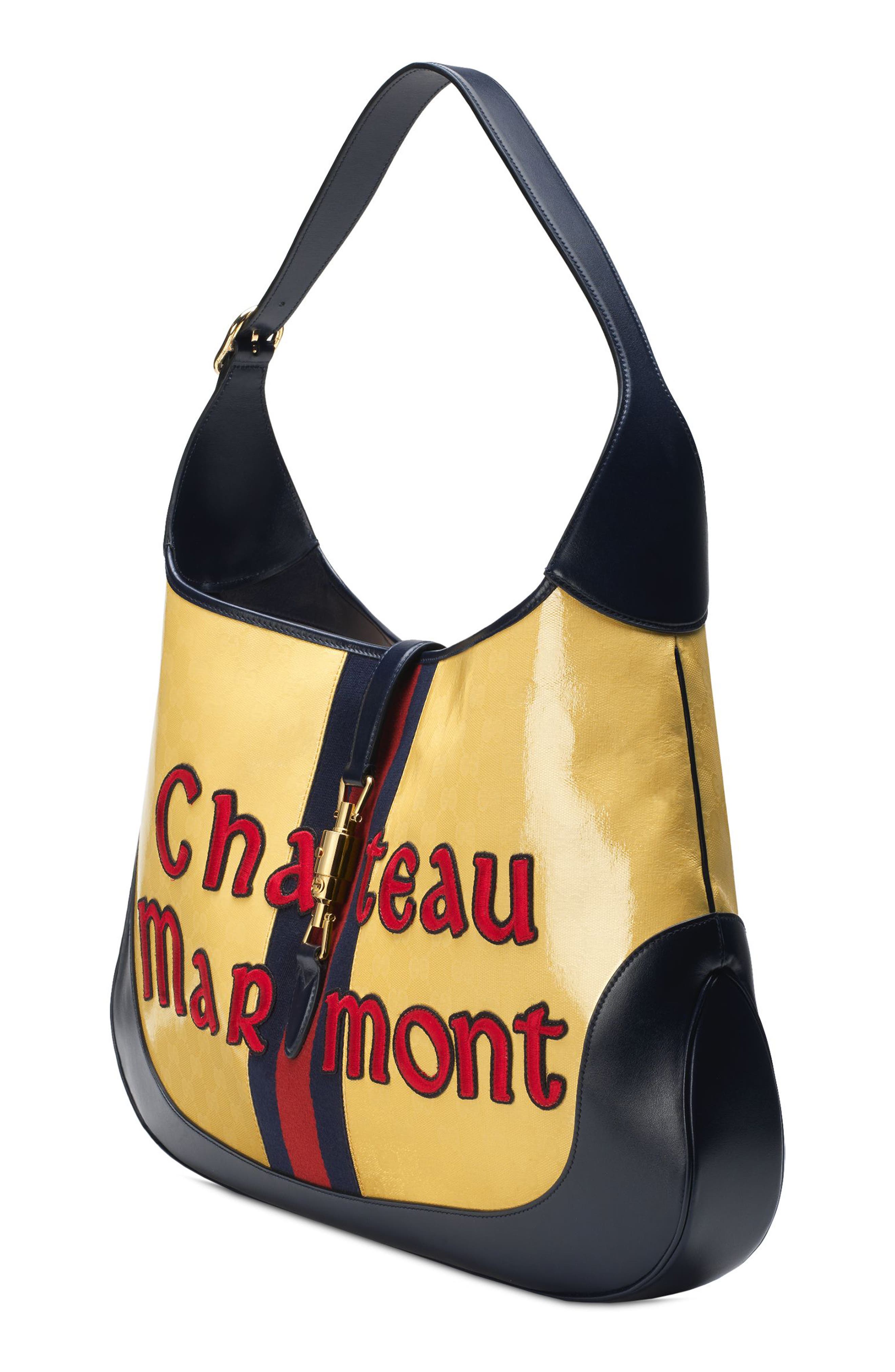 Gucci Maxi Jackie Chateau Marmont GG Hobo, Alternate, color, 