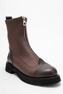 Prologue Shoes Martos Stretch Front Zip Ankle Boot