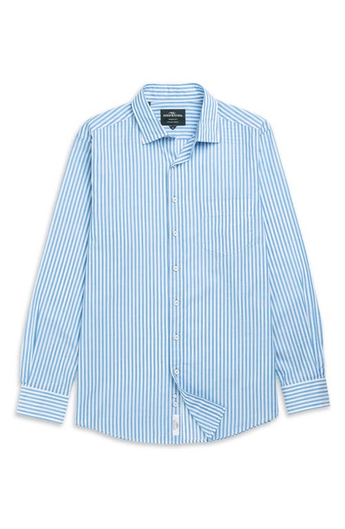 Rodd & Gunn Ferry Landing Sports Fit Stripe Button-up Shirt In Blue