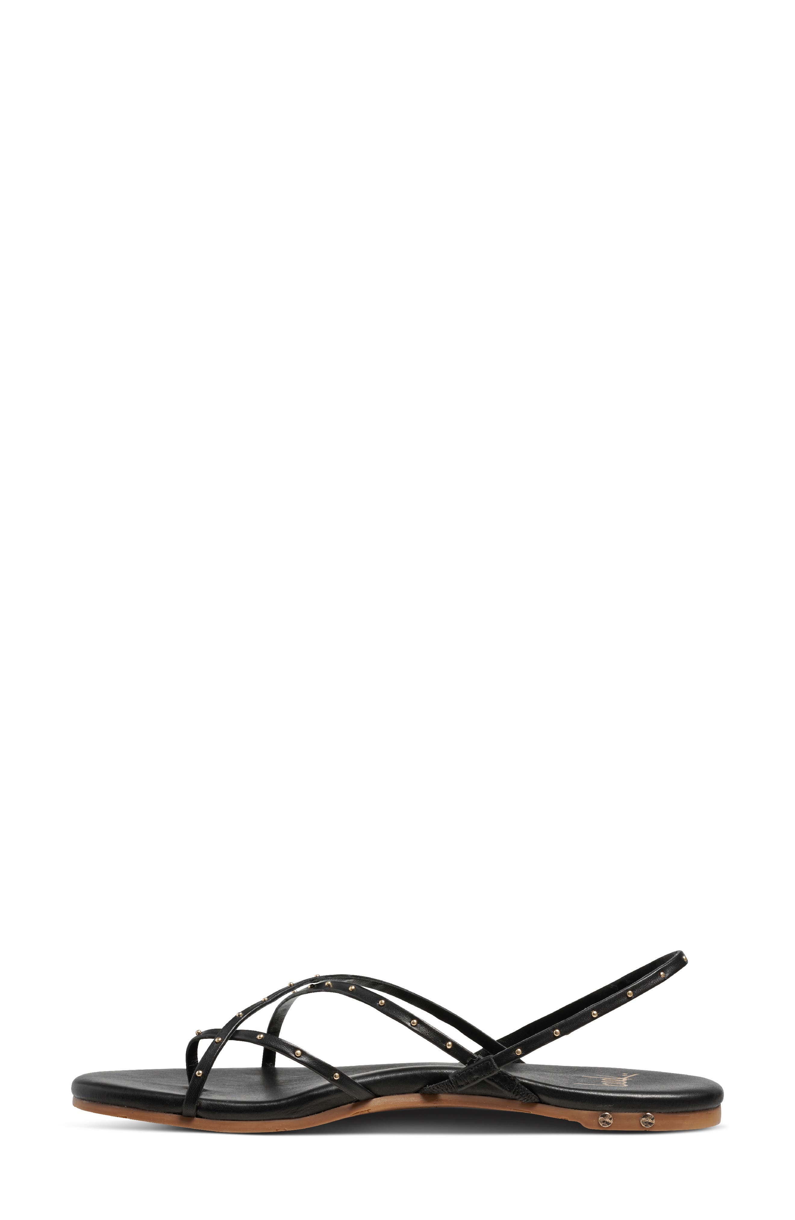 Beek <p>Palila Studded Leather Slingback Sandal (Women)</p>, Alternate, color, Black Gold Studs