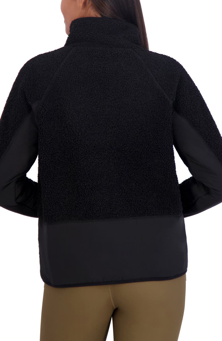 SAGE COLLECTIVE Faux Shearling City Cropped Jacket, Alternate, color, 