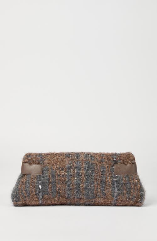 Brunello Cucinelli Essence Pouch Bag With Dazzling Embroidery