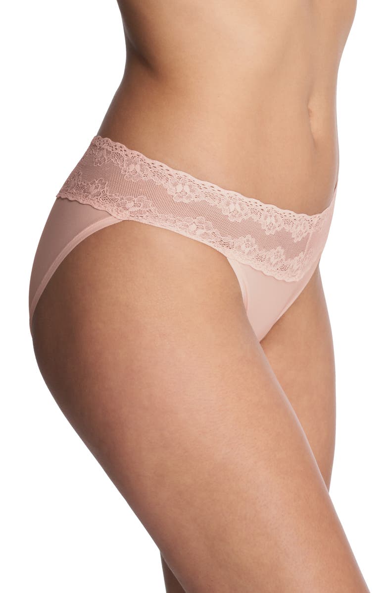 Natori Bliss Perfection Bikini, Alternate, color, Seashell