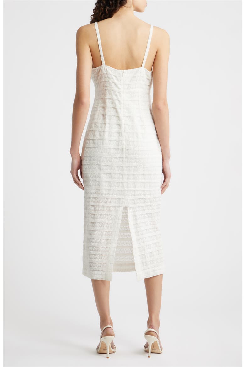 Verna Embroidered Lace Cotton Dress, Alternate, color, WHITE