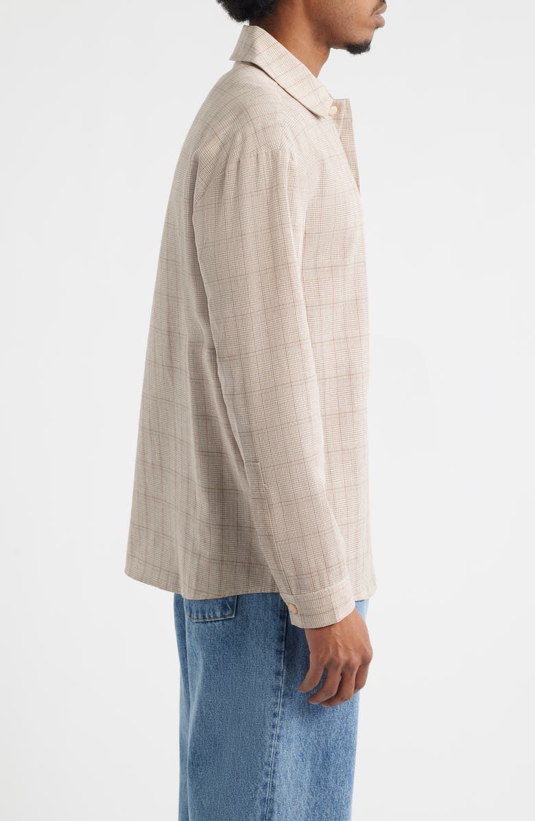 KROST Oversize Plaid Flannel Button-Up Shirt, Alternate, color, Candied Ginger