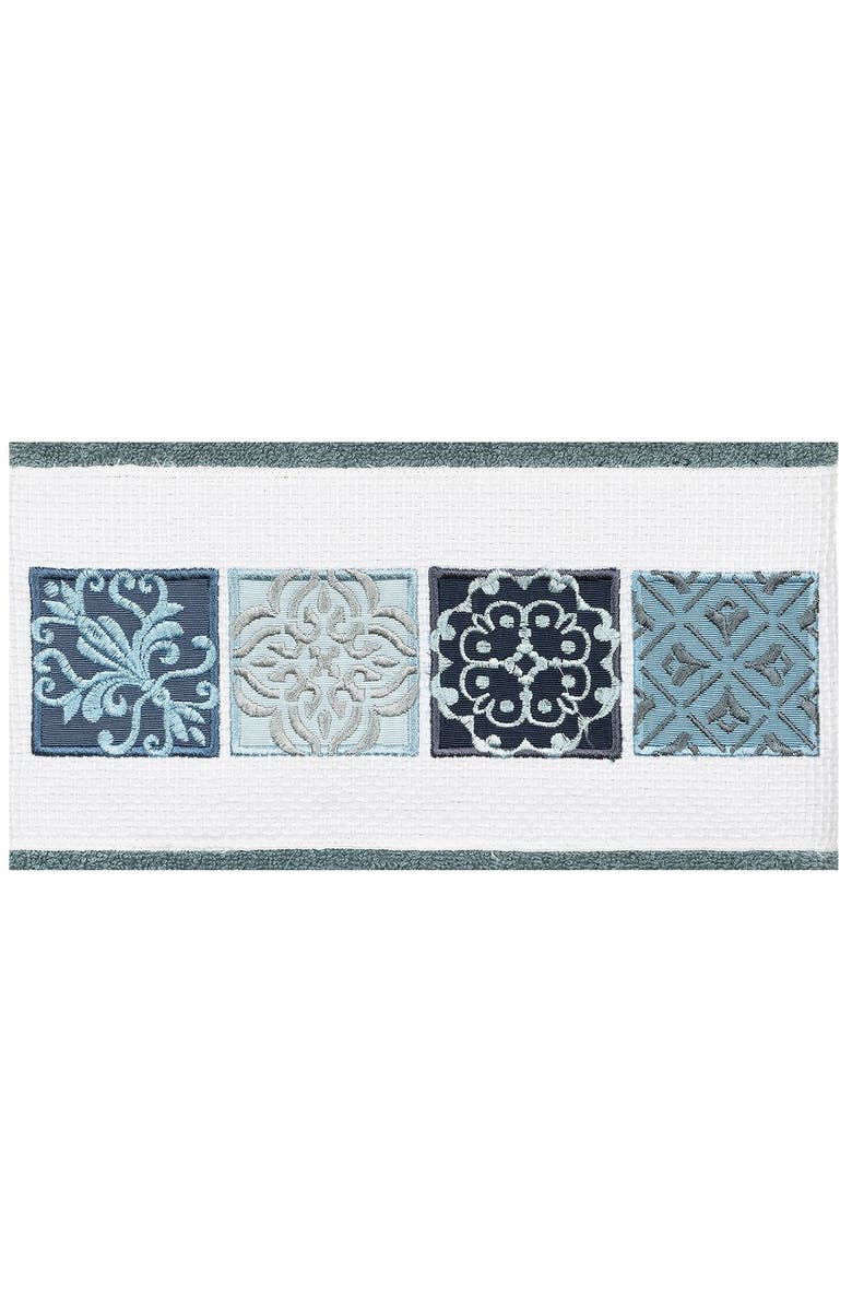 Linum Home Textiles Vivian 3-Piece Embellished Towel - Teal, Alternate, color, Teal