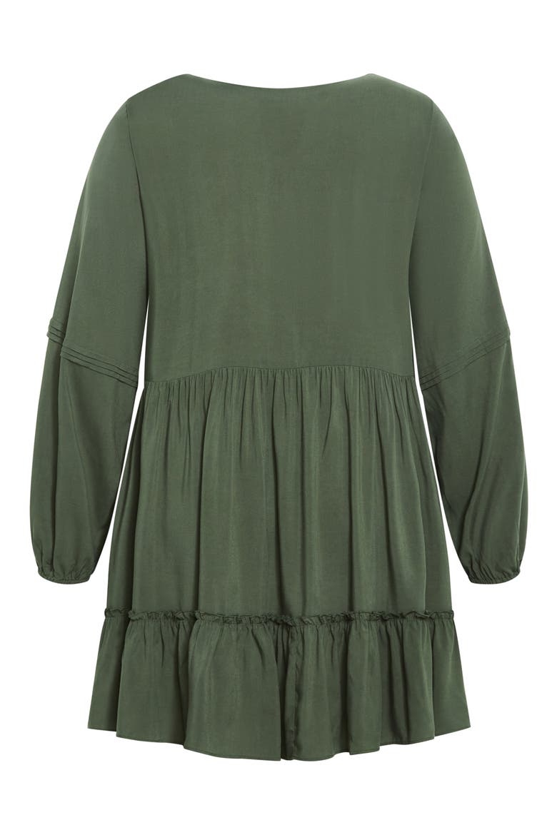 Alinda Long Sleeve Dress, Alternate, color, KHAKI