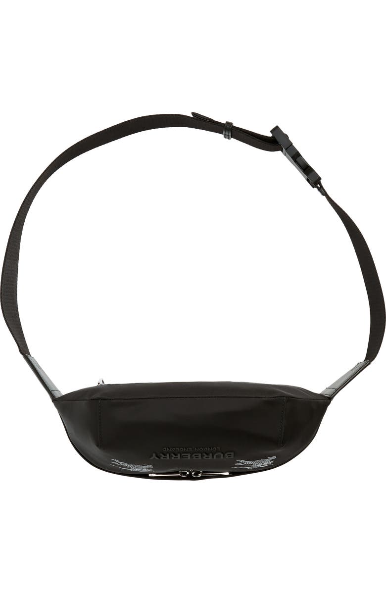 Burberry Sonny Equestrian Knight Nylon Belt Bag, Alternate, color,