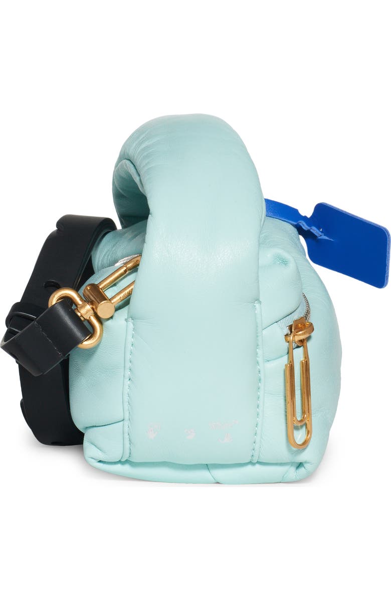 Off-White Pump Leather Pouch, Alternate, color, Light Blue