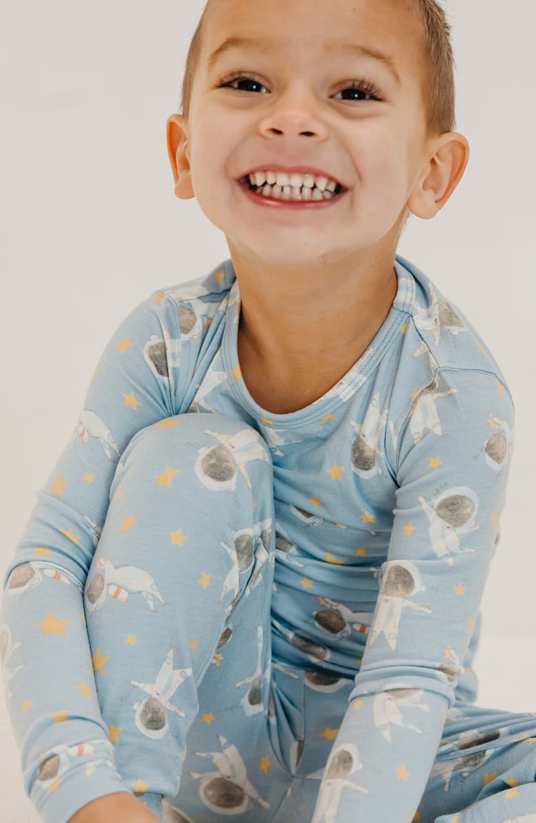 Copper Pearl Kids' Neil Fitted Long Sleeve Two-Piece Pajamas, Alternate, color, 