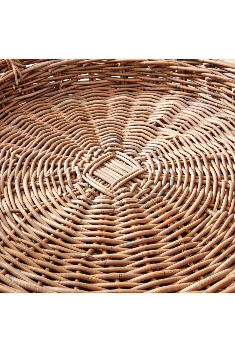 Normandy Extra Large Low Round Baskets Set of 2, Alternate, color, Gray
