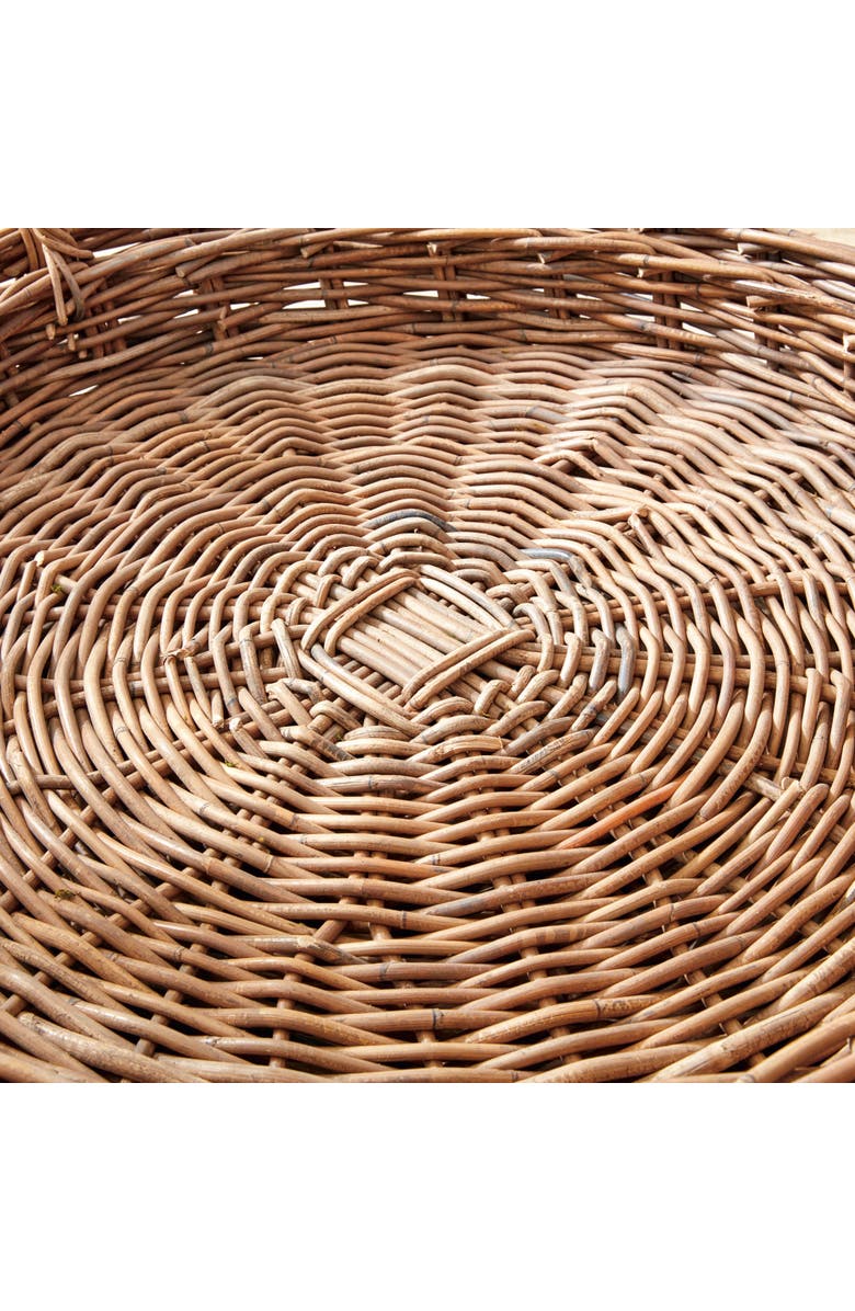 Napa Home & Garden Normandy Extra Large Low Round Baskets Set of 2, Alternate, color, Gray