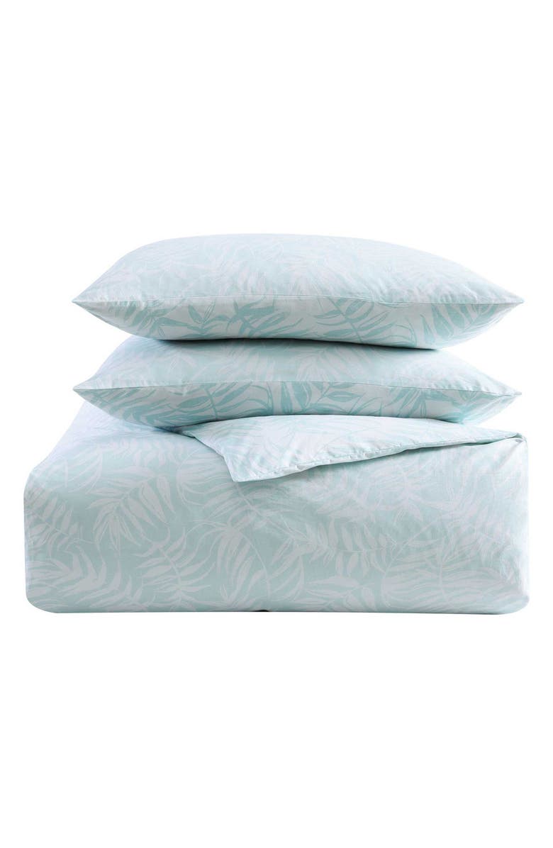 Tommy Bahama Art of Palms Cotton Duvet Cover Set, Main, color, Blue