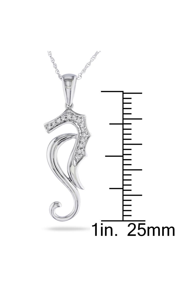 Julianna B. Diamond Nautical Pendant Necklace 10k, Alternate, color, 10K White Gold