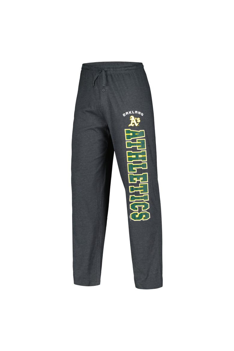 Men's Concepts Sport Charcoal/Green Oakland Athletics Meter T-Shirt & Pants Sleep Set, Alternate, color, Charcoal