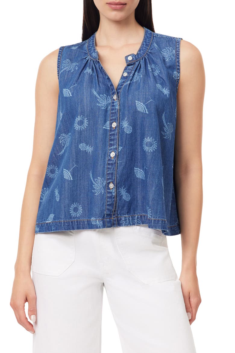 Easy Button Down Tank, Main, color, PAXTON PRINT
