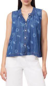 Kensie Easy Button Down Tank
